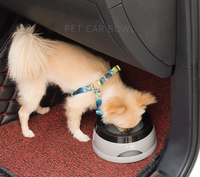 Bol à boire pour animaux de compagnie en gros voiture de voyage anti-éclaboussures bouche non humide bol d'eau flottant pour animaux de compagnie