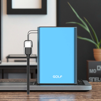 Prix d'usine O E M Chargeur portable au lithium, charge rapide PD 20W, bloc d'alimentation mini en métal, batterie externe 10000mAh avec câble