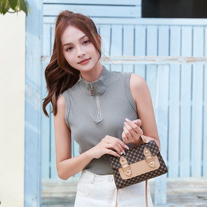 New Trending Luxury Small Women's Handbags Brand Designer Pu Messenger Bags Fashion Polka Dot Color-<b>Block</b> Design Tanjing - Product Image 5