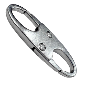 Petit mousqueton argenté Double mousqueton à ressort Wiregate Metal Zipper Puller - Product Image 1