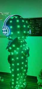 Traje <span class=keywords><strong>de</strong></span> Robot iluminado con Led <span class=keywords><strong>de</strong></span> <span class=keywords><strong>cabeza</strong></span> <span class=keywords><strong>grande</strong></span>, clubes nocturnos, disfraces <span class=keywords><strong>de</strong></span> muñecas LED, auriculares <span class=keywords><strong>de</strong></span> salón, ropa <span class=keywords><strong>de</strong></span> Cosplay <span class=keywords><strong>de</strong></span> Halloween - Product Image 5