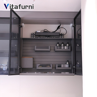 Vitafurni Sistema de Elevação Inteligente Moderno para Armazenamento, Cesto Deslizante Elétrico de Alumínio para Armário de Cozinha, Prateleira, Ferragens para Móveis