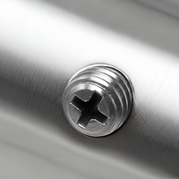 Embout de balustrade en acier inoxydable avec vis de fixation pour rampe d'escalier et de balcon