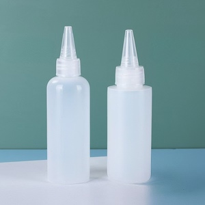 100ml Round PET Plastic <b>Squeeze</b> <b>Bottle</b> for Cosmetic Liquid with Screw Cap Lid and Silk Screen Printing - Product Image 1