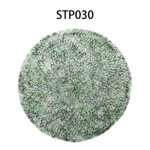 Juego de Manteles Individuales Redondos de Cuero PVC Ecológico, Diseño Antideslizante con Drenaje, Resistentes al Calor, para Hogar, Restaurante, Hotel, Novedad 2026 - Product Image 5