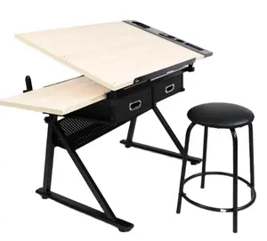 Wholesale adjustable modern school desks and chairs draft drawing table