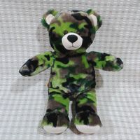 Ours en peluche camouflage militaire jungle multi-tons pour garçons, décoration de chasse