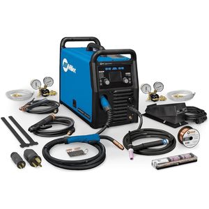 Soudeuse Miller Multimatic 220 AC/DC 1000W, machine à souder multiprocessus MIG, fil fourré, TIG, usage résidentiel - Product Image 1
