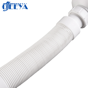 SAM-UK شبكات انابيب التصريف خطوطية قابلة للتعديل، حوض غسيل بلاستيكي من كلوريد البولي فينيل المثقّل بقطر كبير ومرن - Product Image 5