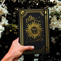 Carnet de Tarot de Luxe en Cuir PU et Couverture en Papier, Rechargeable à Feuillets Mobiles, Fournitures de Journalisation, Journal de Voyage, Agenda, Cadeau Promotionnel