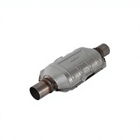Convertisseur catalytique à trois voies en acier inoxydable à haut débit, certifié EPA, conforme à la norme Euro V, garantie 1 an, ajustement universel, essence