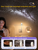 Projecteur de ciel étoilé USB HD grand angle 6/12 diapositives, veilleuse décorative pour chambre, aide au sommeil, lampe d'allaitement pour bébé, alimentation secteur