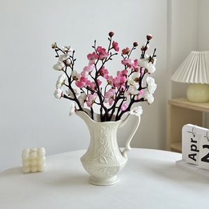 Ramas de Flores de Ciruelo Artificiales de 30cm-100cm, Flores de Plástico en Jarrón, Alta Simulación, Decoración para el Hogar de Año Nuevo Chino - Product Image 3