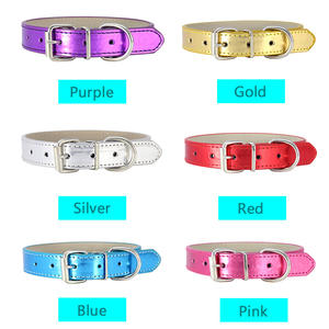 Holesale-<span class=keywords><strong>collar</strong></span> metálico para perros y gatos, color blanco, de cuero - Product Image 6