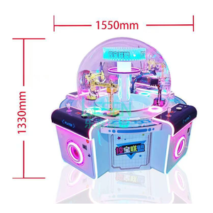 Máquina recreativa de grúa de garras Lesen personalizable para múltiples jugadores, con juego de excavación de tesoros, operada con monedas y redención de premios - Product Image 2