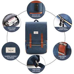 Mochila para Portátil Inteligente de Viaje, Impermeable, de Nailon, con Puerto USB, Unisex, para Niños - Product Image 5