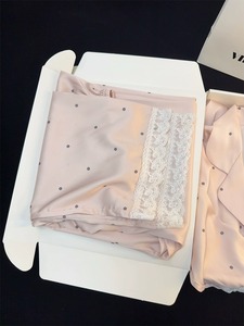 <span class=keywords><strong>Pigiama</strong></span> di cotone modale su misura all'ingrosso due pezzi <span class=keywords><strong>pigiama</strong></span> da <span class=keywords><strong>donna</strong></span> largo abbigliamento da casa in raso di bambù - Product Image 2