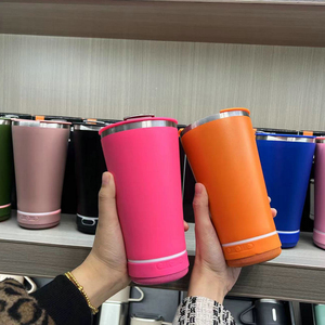 Vaso de altavoz Bluetooth de sublimación de <span class=keywords><strong>16oz</strong></span>, tazas de música inteligentes inalámbricas recubiertas de polvo, botella de agua inteligente de acero inoxidable - Product Image 5