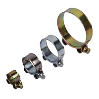 Collier de serrage robuste en acier inoxydable 304 pour tuyau, collier de serrage réglable à vis sans fin pour applications automobiles, industrielles et de plomberie