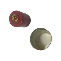Bouchons de bouteille de vin en aluminium Topack anti-fuite ROPP 30x35mm, fermetures en aluminium avec doublure en PE pour whisky, vodka, spiritueux