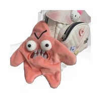 Drôle Patrick Star Glitter Peluche Poupée Mignon Super Doux En Peluche Pendentif Jouet pour Soulagement Du Stress Jouets pour Enfants