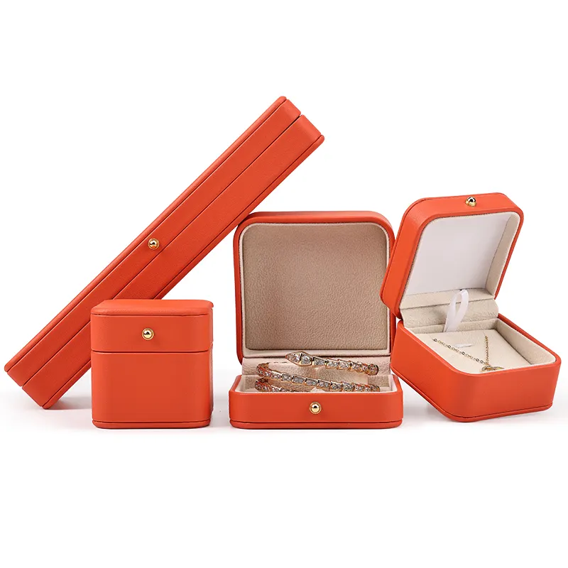 Boîte d'emballage de bijoux de luxe Bracelet boîte à bijoux haut de gamme organisateur boîte-cadeau bijoux bague pendentif en cuir PU Shenzhen Durable