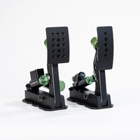 Ensemble de pédales de simulation de course en acier inoxydable pour PC CAMMUS LC200, réglables hydrauliquement avec retour de force USB 200KG, pour volant de jeu