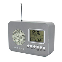 Jam Meja Portabel untuk Lansia di Rumah, Jam Digital Elektronik Modern Berbahan Logam dengan Antena FM dan Fitur Snooze