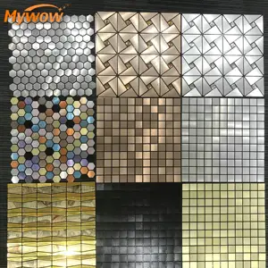 Tự dính Gạch Mosaic Thủy Tinh giá rẻ tường trang trí nội thất 30x30cm Gương gạch