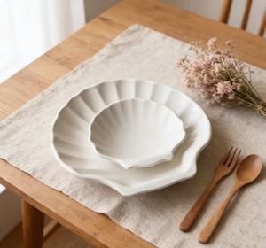 Il Piattiello per Salse in Melamina a Forma di Conchiglia Irregolare Bianca Personalizzabile Più Venduto, Utilizzato in Ristoranti e Ambienti Professionali - Product Image 5