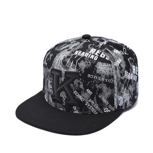 Retro Tie-Dye Graffiti Snapback Caps mit 3D-Buchstaben-Stickerei, flacher Schirm, verstellbare Hip-Hop Street Style Dad <span class=keywords><strong>Hats</strong></span> - Product Image 2