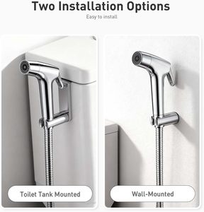 Pulvérisateur de bidet vertical portatif moderne en acier inoxydable 304 à bas prix, installation facile pour salle de bain - Product Image 5