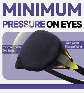 Masque de sommeil fait main avec finition de couture soignée, ajustement ergonomique, stock disponible, directement de l'usine - Product Image 6