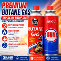 Cartouche de gaz butane premium 220g 227g 250g, mini-bouteille de gaz portable sécurisée pour la cuisson en extérieur et le barbecue
