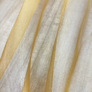 Produttore 30gsm morbido poliestere lucido seta crêpe Georgette Chiffon tessuto Organza tessuto Plain Pattern per la realizzazione di abiti - Product Image 2