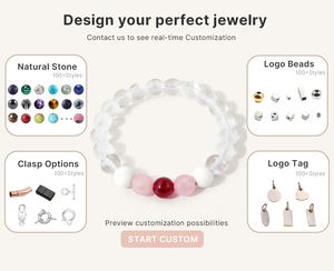 Set de Pulseras de Piedras Naturales con Piedra de Nacimiento de 12 Meses, Joyería de Cristal Curativo para Mujer, Regalo para el Día de la Madre, Compra al por Mayor - Product Image 2