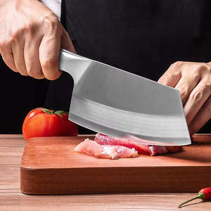 Cuchillo de <span class=keywords><strong>carnicero</strong></span> chino de acero inoxidable Vintage de 8 pulgadas con mango de palisandro para carnicería de cocina Industrial - Product Image 6