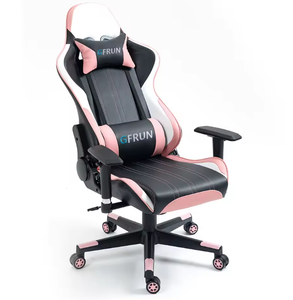 Black <strong>Pink</strong> PU Leather Gaming Swivel <strong>Chair</strong> Customized Cute Ear Bunny Japanese Style Reclining Office <strong>Chair</strong> Featuring Iron - Product Image 2
