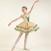 Robe de danse de ballet pour filles, printemps-été, Noël, 100% polyester, tenue de scène, performance