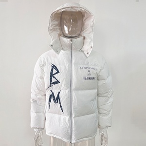 Puffer <b>Jacket</b> Custom Manufacturer Casual Removable Hood Coat ultra <b>Light</b> Zip up Duck Goose Down <b>Jacket</b> Men - Product Image 1
