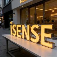 Enseigne lumineuse LED rétroéclairée en acrylique 3D avec logo personnalisé, thème alphabet, effet de lumière constante