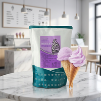 HENGZHI Bubuk Premix Es Krim Komersial, Konsistensi Halus, Bubuk Campuran Instan Untuk Pembuatan Bubble Tea Dan Dessert Beku