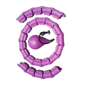 Soft Hula Hoop Pink Purple ABS Waist Slimming Exercise Tool With Counter For Adults And Kids - Product Image 1