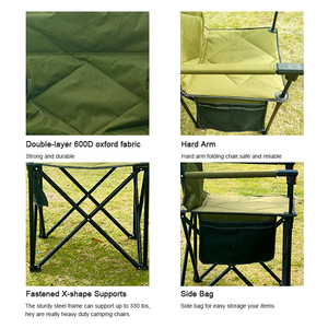 Silla Plegable Personalizada Desmontable para Maquillaje, Muebles de Exterior, Portátil, para Viajes, Picnic, Relajación, Pesca, Playa, Jardín, Camping - Product Image 2