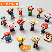 Boneka Model Kartun Mini Kustom Mario Bros Resin PVC Ramah Lingkungan Figur Aksi Karakter Game Mainan Figurine