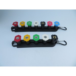 <b>High</b>-<b>Pressure</b> Washer <b>Water</b> <b>Gun</b> Head with Fan-Shaped 1/4 Quick-Connect Nozzle New 5-Color 7-Color Nozzle Cover Base Lock - Product Image 2