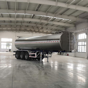 NOUVEAU Camion semi-remorque citerne à lait en acier inoxydable de 35 à 50 mètres cubes avec liquide alimentaire Camion semi-remorque citerne à lait 35cbm à vendre - Product Image 4