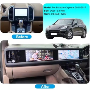 วิทยุติดรถยนต์ NaviHua หน้าจอคู่ขนาด 12.3 นิ้ว ระบบมัลติมีเดีย Android รองรับ Carplay พร้อมระบบนำทางและความบันเทิง สำหรับรถยนต์ Porsche Cayenne ปี 2011-2017 - Product Image 5