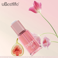 LB Neues Design Maßgefertigte 30ml 40ml 50ml 60ml Luxus Leere Druckknopf-Haaressenz-Öl- und Plastik-Tropfflasche für Flüssigessenzen
