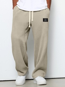 <span class=keywords><strong>Pantalon</strong></span> <span class=keywords><strong>de</strong></span> <span class=keywords><strong>jogging</strong></span> décontracté pour <span class=keywords><strong>homme</strong></span>, coupe droite ample, taille mi-haute, avec cordon <span class=keywords><strong>de</strong></span> serrage, léger et respirant, idéal pour le printemps - Product Image 3